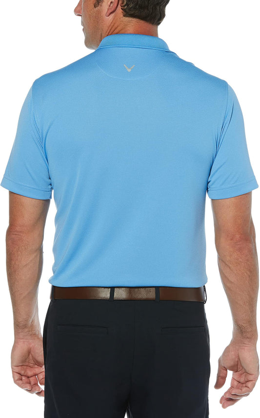 Callaway Men's Short Sleeve Core Performance Golf Polo Shirt With Sun Protection - Provence
