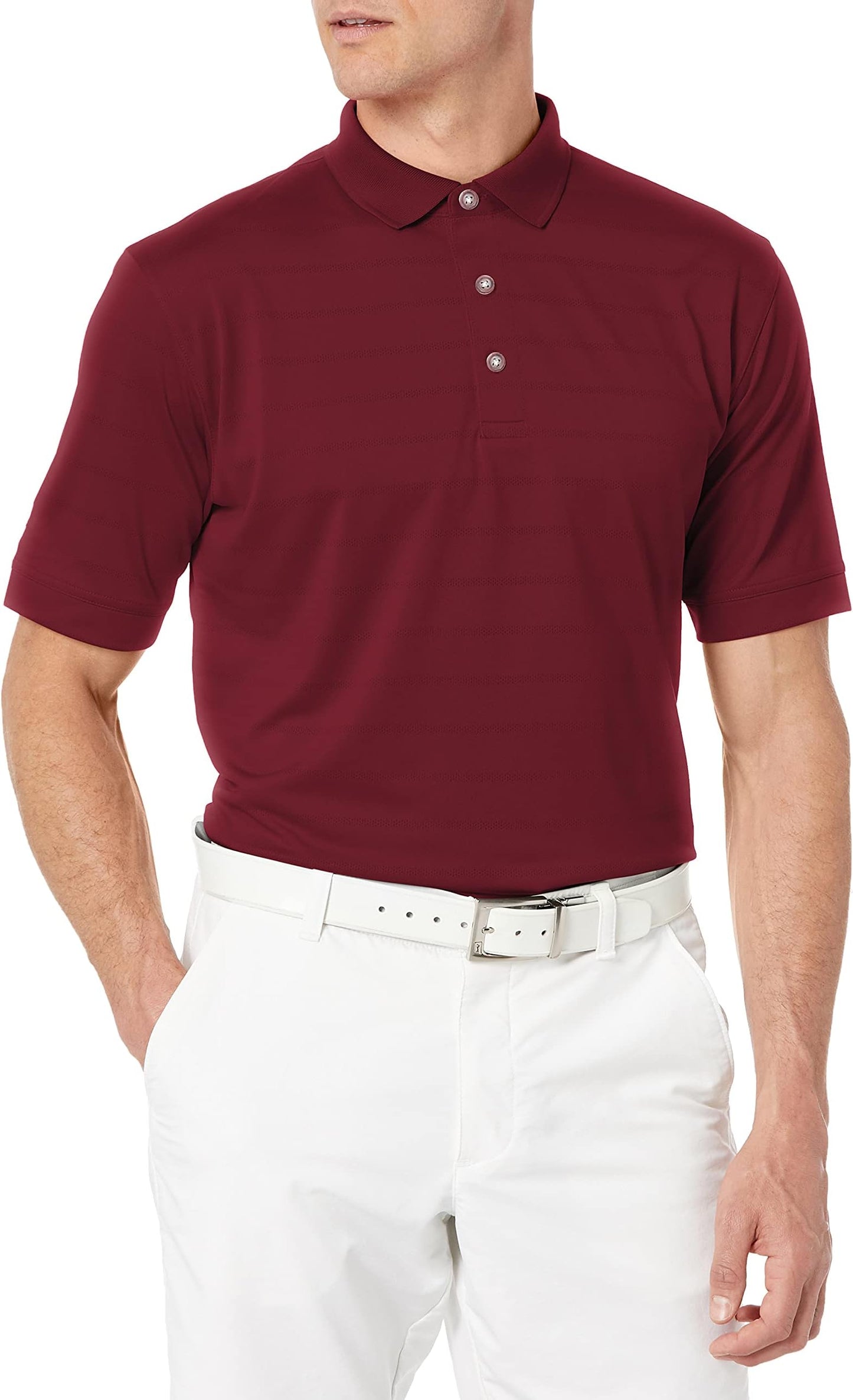 Callaway Men's Short Sleeve Opti-Dri Golf Polo Shirt - Zinfandel