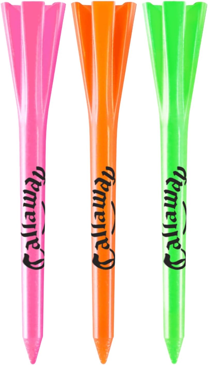 Callaway Performance Plastic Golf Tees (30 Pack) - 2.75 Inch - Neon Mix