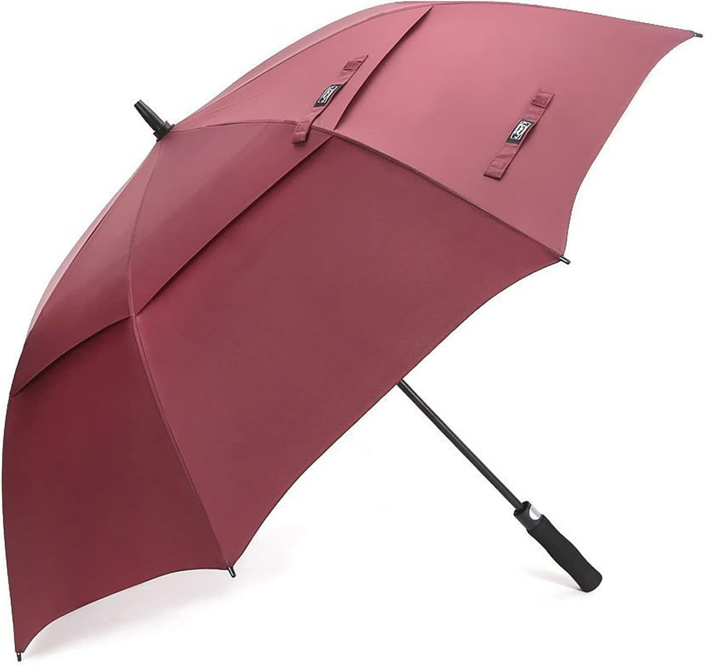 G4free 47/54/62/68/72 Inch Golf Umbrella Windproof Auto Open Large Umbrella | Oversized Stick Umbrella, Extra Large, Vented Double Canopy, Waterproof 210t Pongee Fabric, Fiberglass Frame, Eva Foam Handle - Wine Red