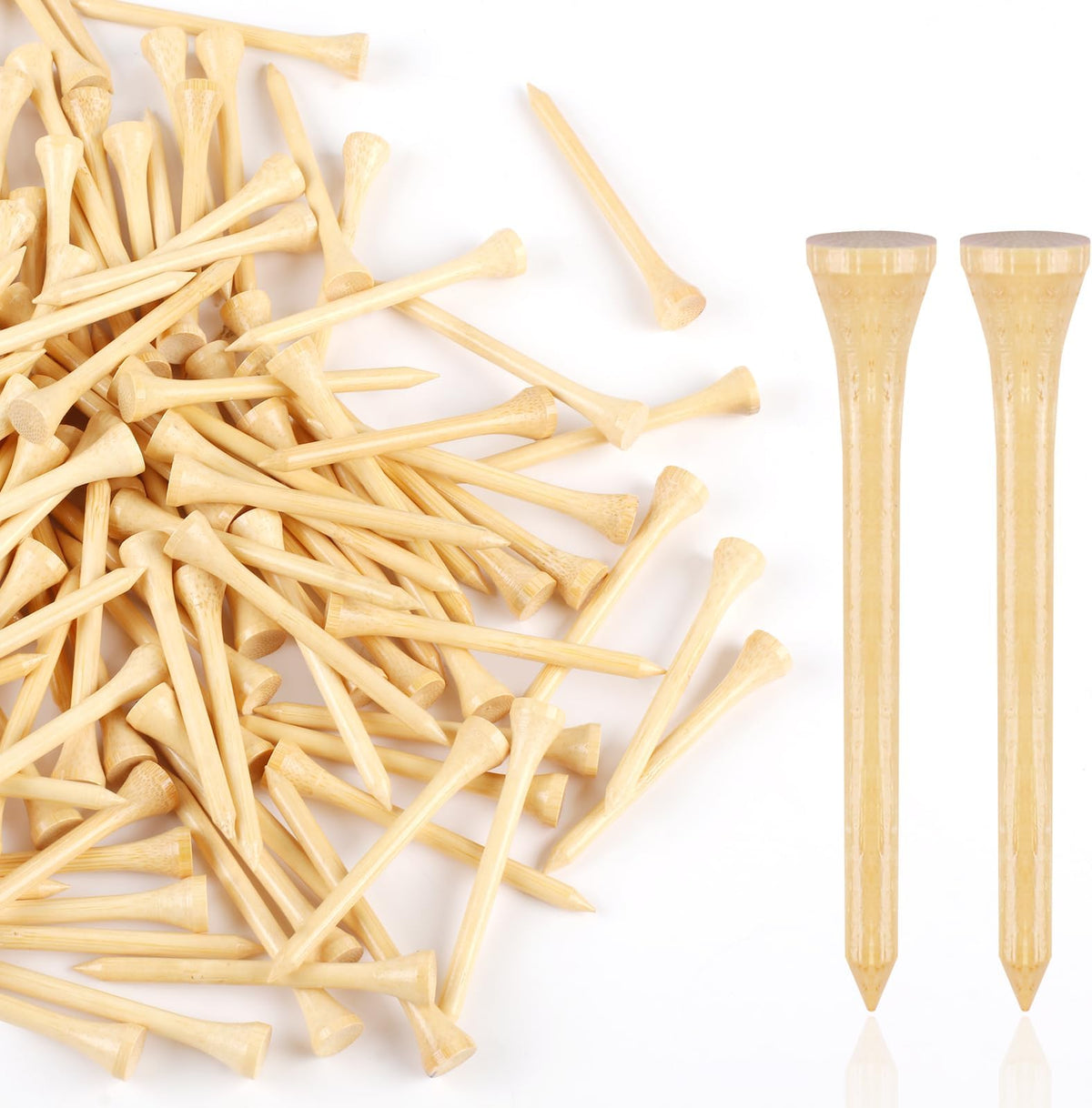 Guirnd Professional Bamboo Golf Tees 2 3/4 Inch (150 Pack)