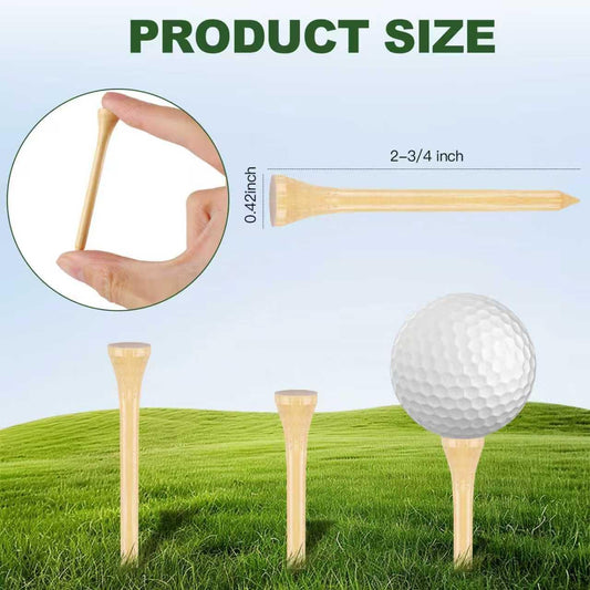 Guirnd Professional Bamboo Golf Tees 2 3/4 Inch (150 Pack)