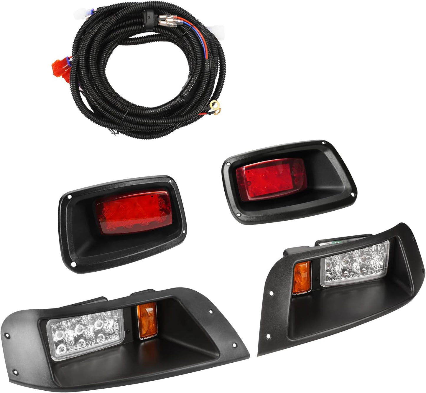 VYYOKMU LED Headlight and Tail Light Kit for EZGO TXT 1996-2013 Gas and Electric