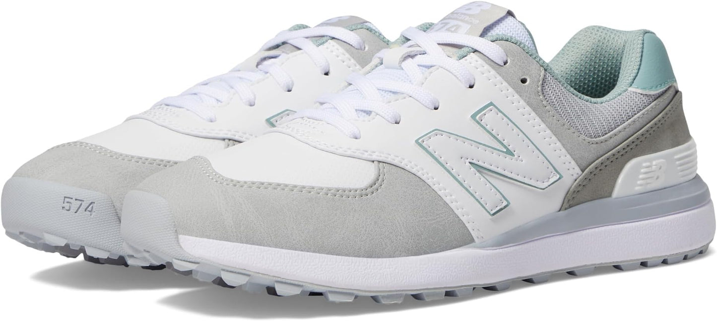 New Balance Women's 574 Greens V2 Golf Shoe - White/grey