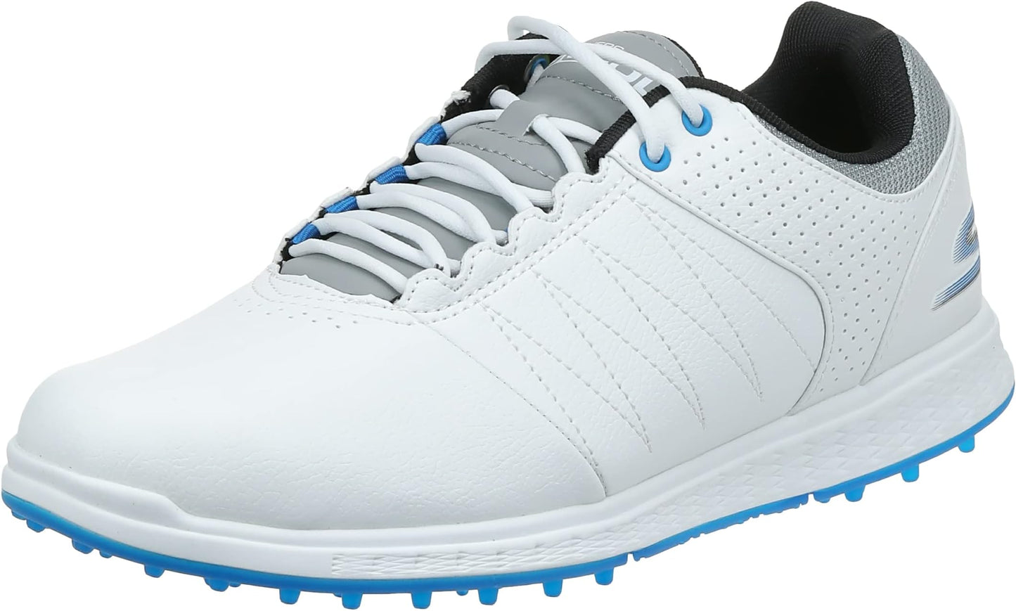 Skechers Men's Pivot Spikeless Golf Shoe - White/gray/blue