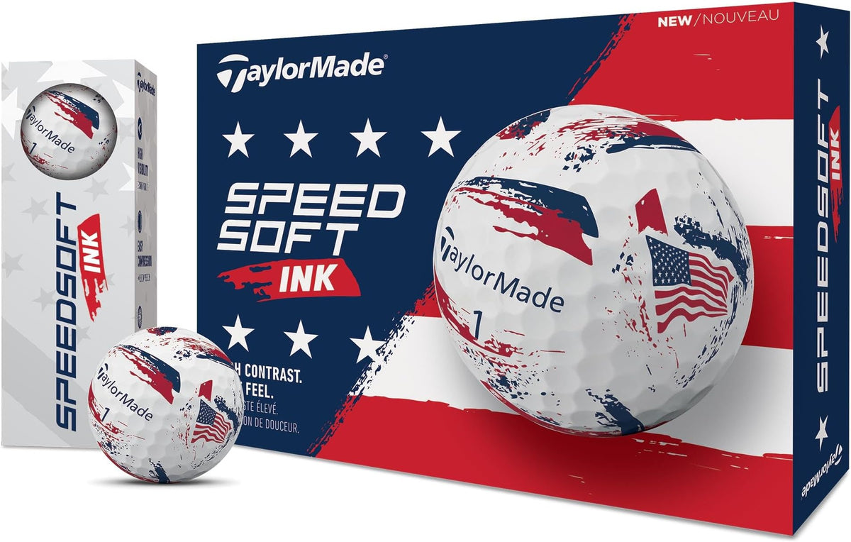 Taylormade Speedsoft Golf Balls, Maximum Distance With Ultra-Soft Feel, Perfect For Off The Tee And Around The Green - Usa