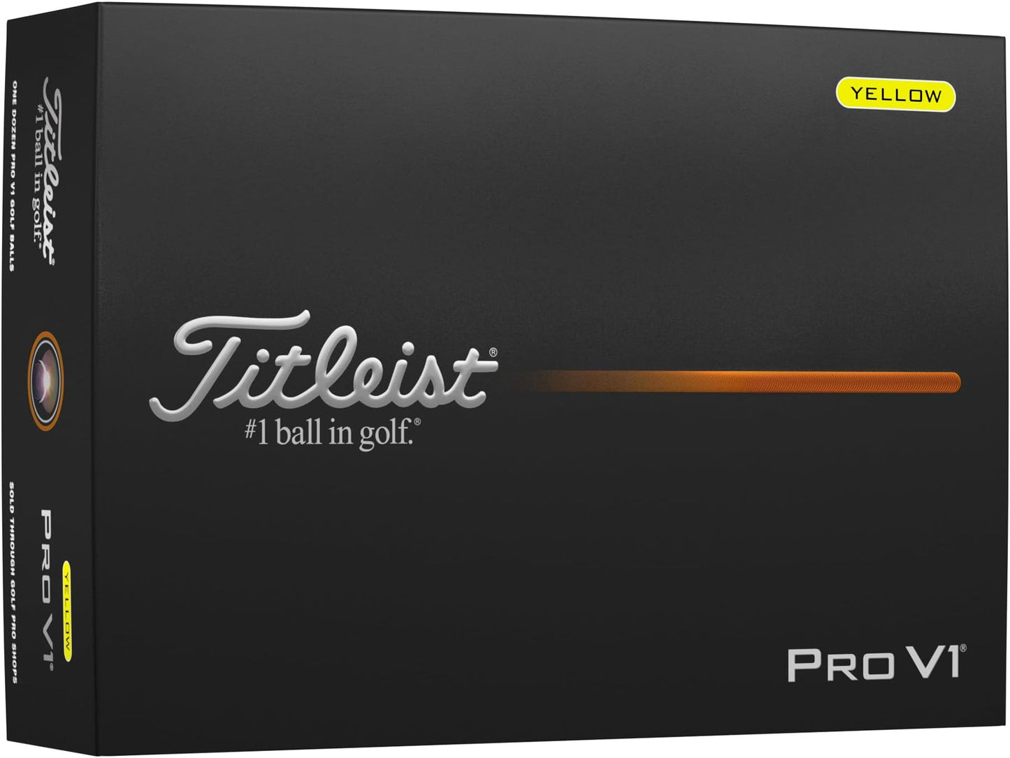 Titleist Pro V1 Golf Balls - Yellow