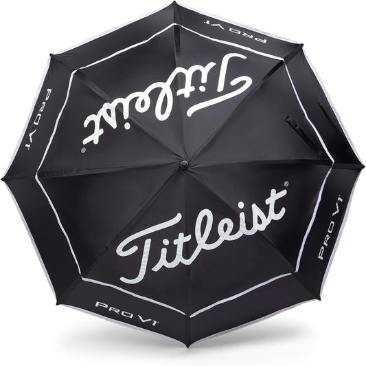 Titleist Tour Double Canopy Golf Umbrella - 68 Inch Coverage