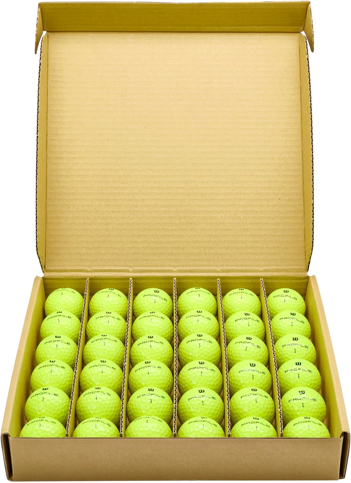 Wilson Profile Distance Golf Balls 36 Pack - Yellow