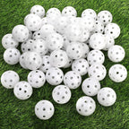 Faswin Plastic Practice Golf Balls, 41mm Hollow Airflow (100 Balls)