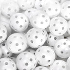 Faswin Plastic Practice Golf Balls, 41mm Hollow Airflow (100 Balls)