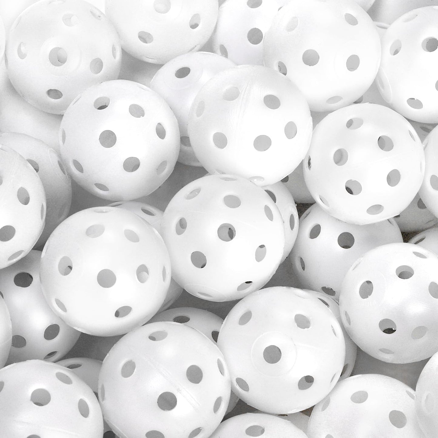 Faswin Plastic Practice Golf Balls, 41mm Hollow Airflow (100 Balls)