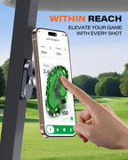 A2c Alloy Magnetic Golf Cart Phone Holder For Magsafe Iphone, Unique Fathers Day Golf Gifts For Men Dad Him Husband Ladies Her Golfers, Golf Accessories Essentials Gadgets Fits Ezgo, Club Car, Yamaha - Iron Gray