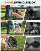 A2c Alloy Magnetic Golf Cart Phone Holder For Magsafe Iphone, Unique Fathers Day Golf Gifts For Men Dad Him Husband Ladies Her Golfers, Golf Accessories Essentials Gadgets Fits Ezgo, Club Car, Yamaha - Iron Gray