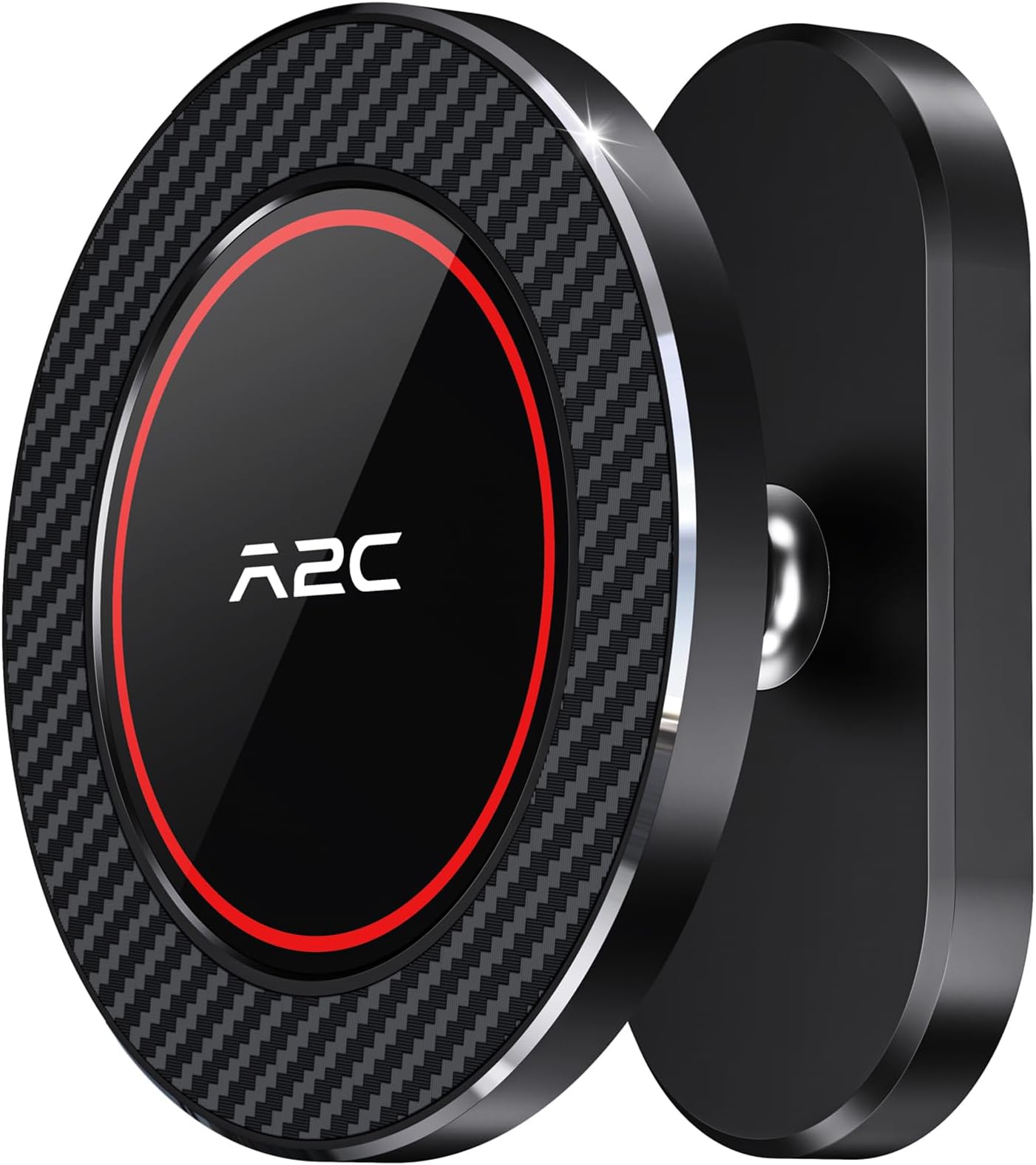 A2c Alloy Magnetic Golf Cart Phone Holder For Magsafe Iphone, Unique Fathers Day Golf Gifts For Men Dad Him Husband Ladies Her Golfers, Golf Accessories Essentials Gadgets Fits Ezgo, Club Car, Yamaha - Black