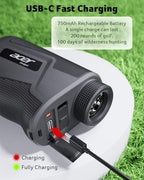 Acer Gadget Golf Rangefinder With Slope - 800/1200yards Range Finder For Hunting, 6x Magnification With Flag Pole Locking Vibration, Rechargeable Battery With Magnet Stripe, Golf Accessories For Men - A-800yards-Black