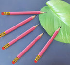 Adhere 25pcs Golf Pencils With Eraser Hexagon Wooden Pencils Graphite 2b For Golf Event Scoring,classroom,wedding,company Meetings,pew, Pocket (pink) - Pink