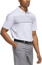 Adidas Mens Core Chest Stripe Polo Shirt - White