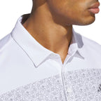 Adidas Mens Core Chest Stripe Polo Shirt - White