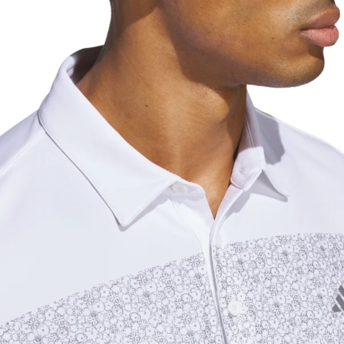 Adidas Mens Core Chest Stripe Polo Shirt - White