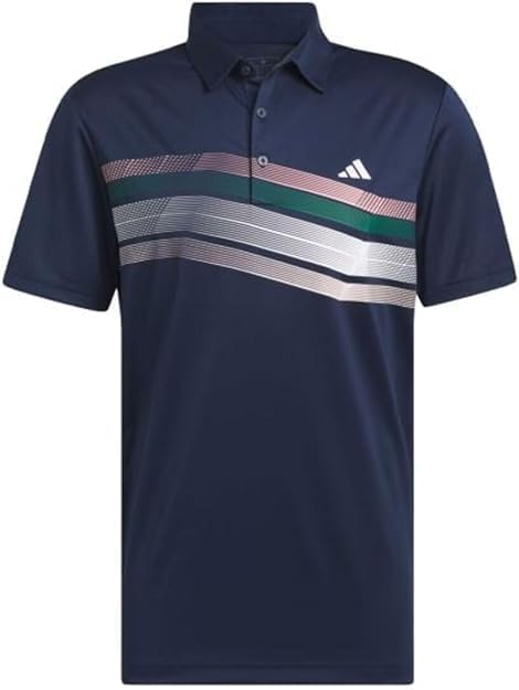 Adidas Mens Core Chest Stripe Polo Shirt - Black