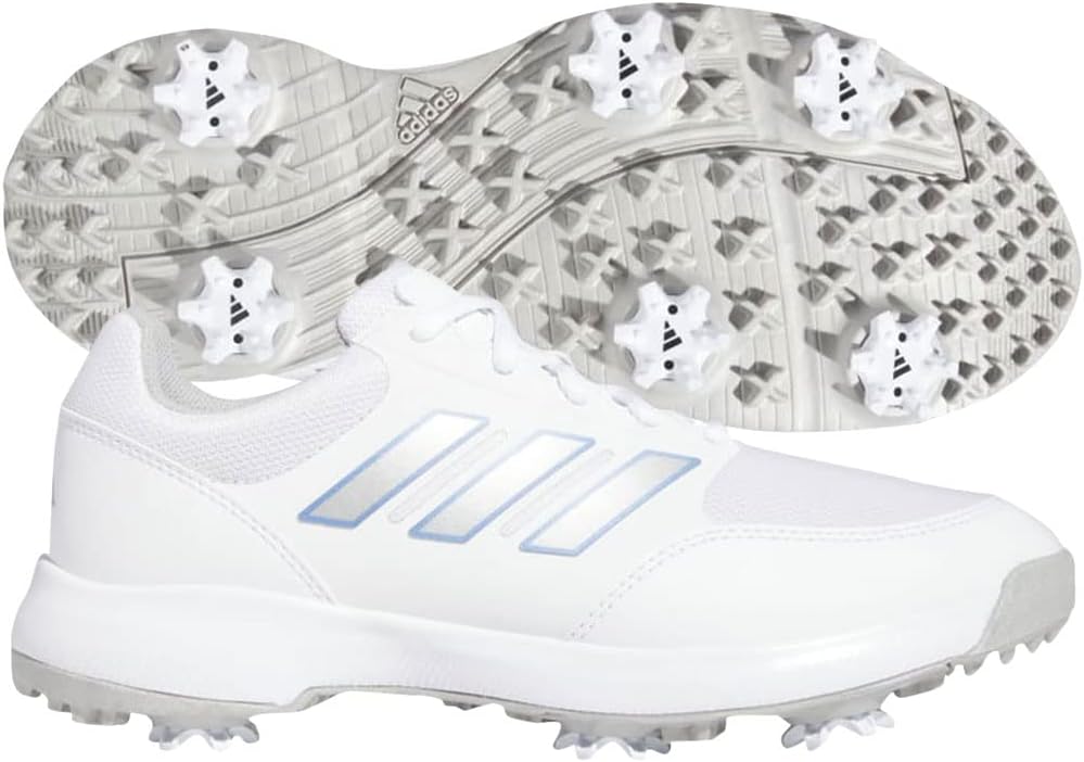 Adidas Women's Tech Response 3.0 Golf Shoes Shoes - Footwear White/silver Metallic/blue Fusion
