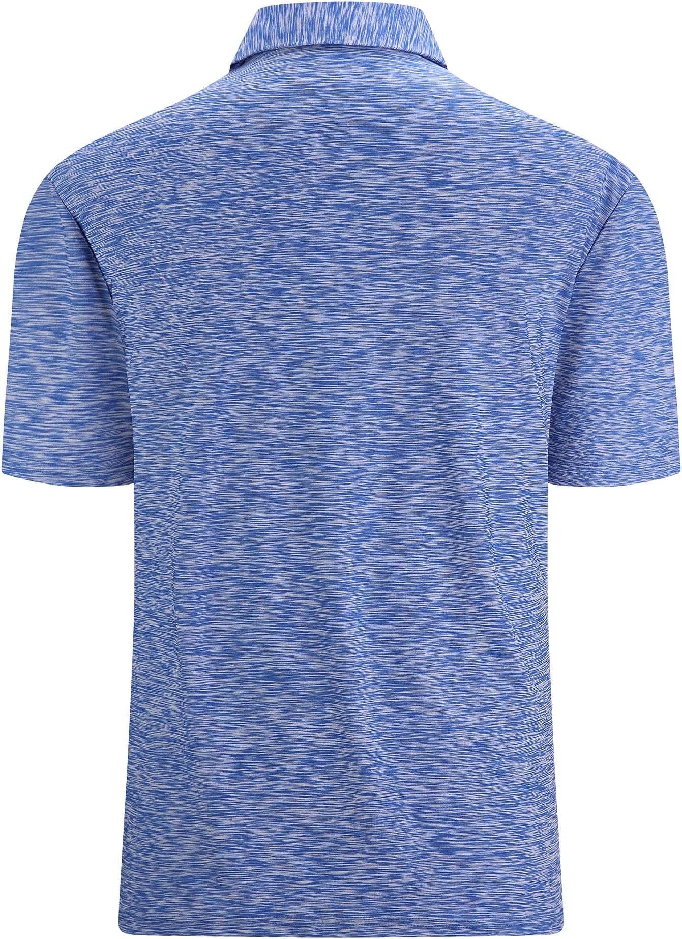 Alex Vando Mens Golf Shirt Moisture Wicking Quick-Dry Short Sleeve Polo | Upf40,soft & Stretch,sweat Resistant,multi-Scene Sports & Office Apparel - Blue