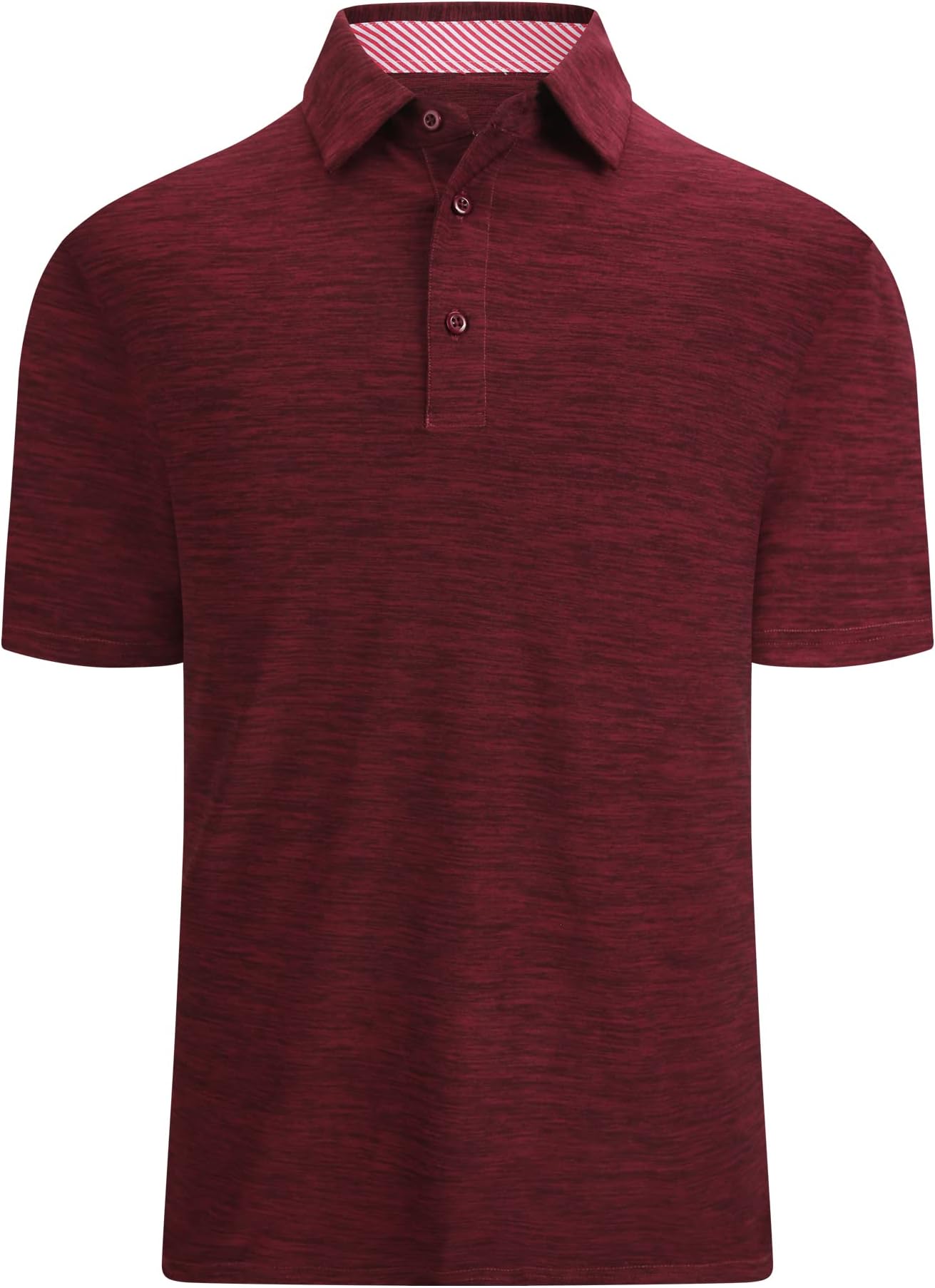 Alex Vando Mens Golf Shirt Moisture Wicking Quick-Dry Short Sleeve Polo | Upf40,soft & Stretch,sweat Resistant,multi-Scene Sports & Office Apparel - Dk Burgundy