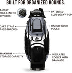 Ask Echo T-Lock Golf Cart Bag, Quiet 14-Way Full-Length Divider | Keeps Every Club Protected, Organized And Easy To Access.smart Pocket Layout Keeps Every Essential Within Easy Reach - Grey