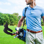 Black Golf Club Head Cover For Driver Fairway 3 Pcs Woods Headcovers, Golf Accessories Hybrid Head Covers Set With Interchangeable Tags 3 4 5 7 X - Black