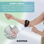 Bodyprox Elbow Brace for Tennis & Golfer's Elbow Pain Relief (2 Pack)