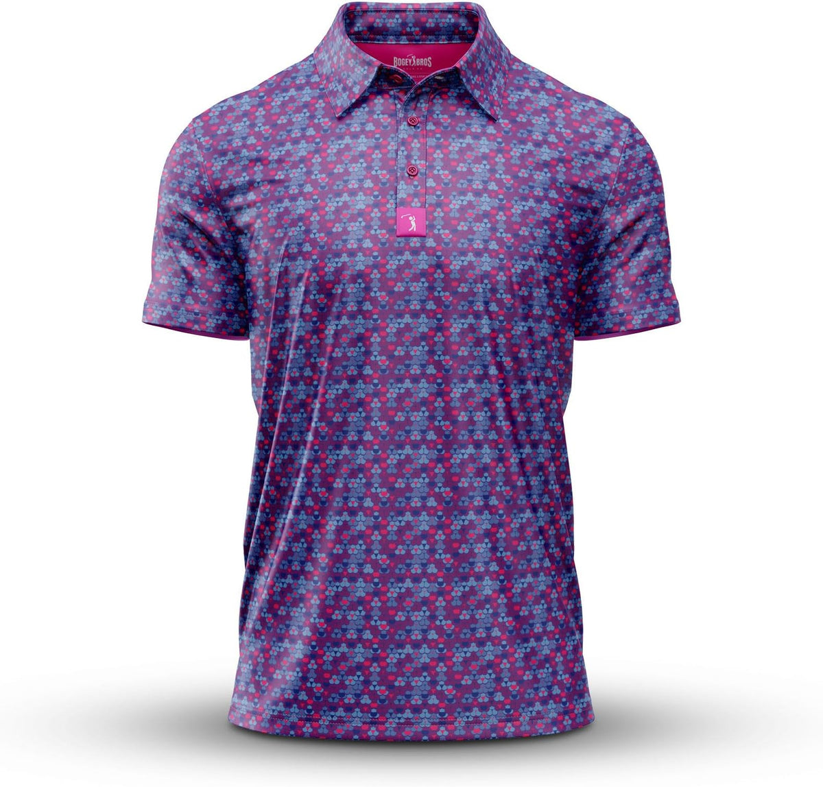 Bogey Bros Golf Polo Shirt For Men – 4 Way Stretch Short Sleeve, Upf 50, Moisture Wicking Athletic Fit - Whale Tail - The Original