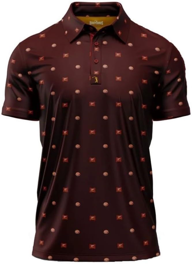 Bogey Bros Golf Polo Shirt For Men – 4 Way Stretch Short Sleeve, Upf 50, Moisture Wicking Athletic Fit - Mulli