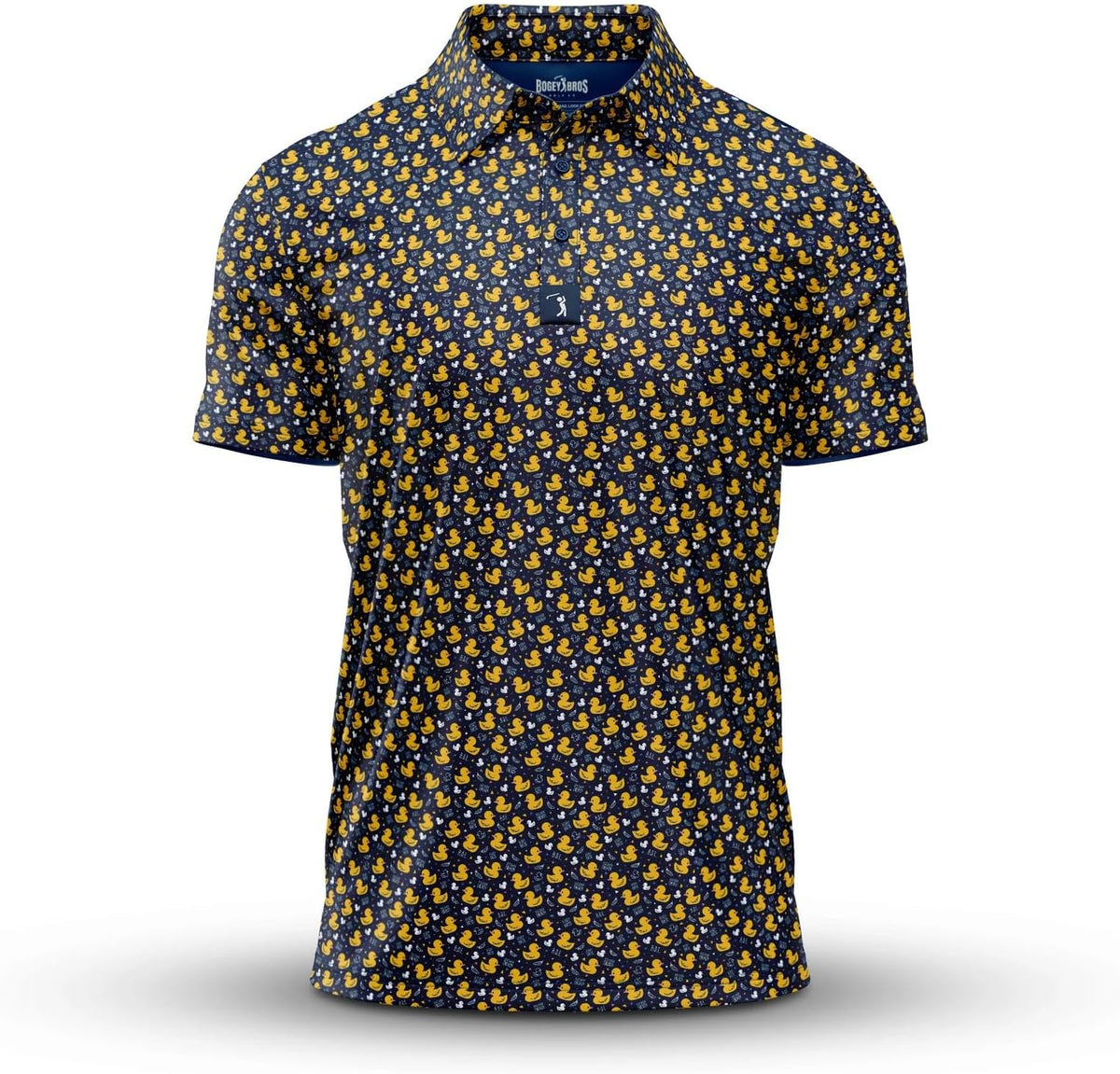 Bogey Bros Golf Polo Shirt For Men – 4 Way Stretch Short Sleeve, Upf 50, Moisture Wicking Athletic Fit - Big Duck Energy