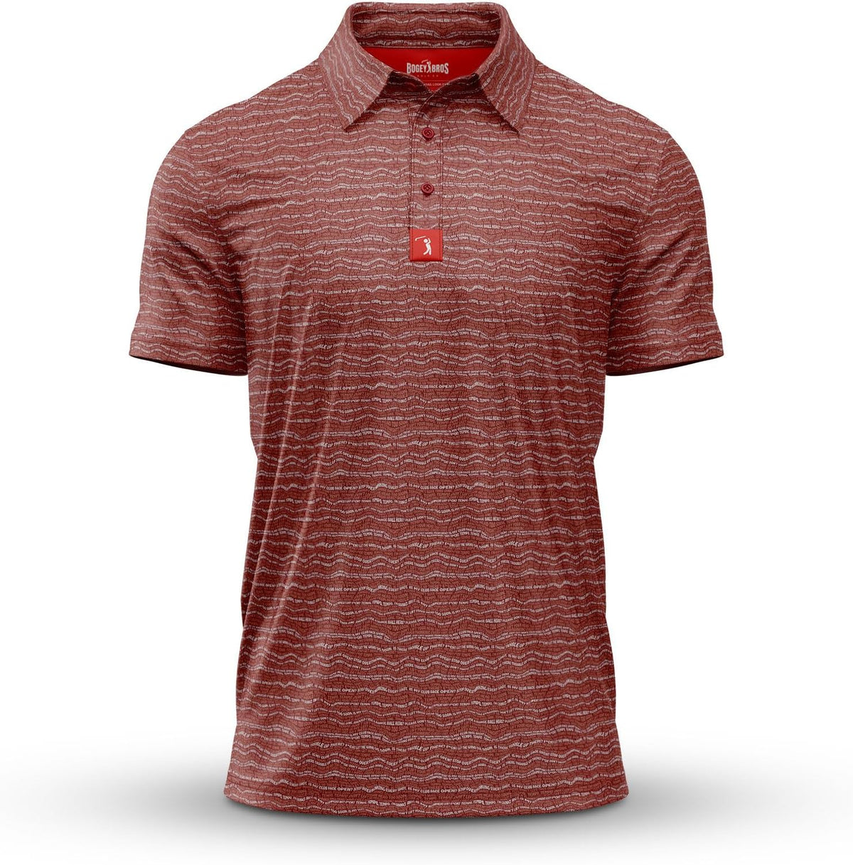 Bogey Bros Golf Polo Shirt For Men – 4 Way Stretch Short Sleeve, Upf 50, Moisture Wicking Athletic Fit - Swing Thoughts