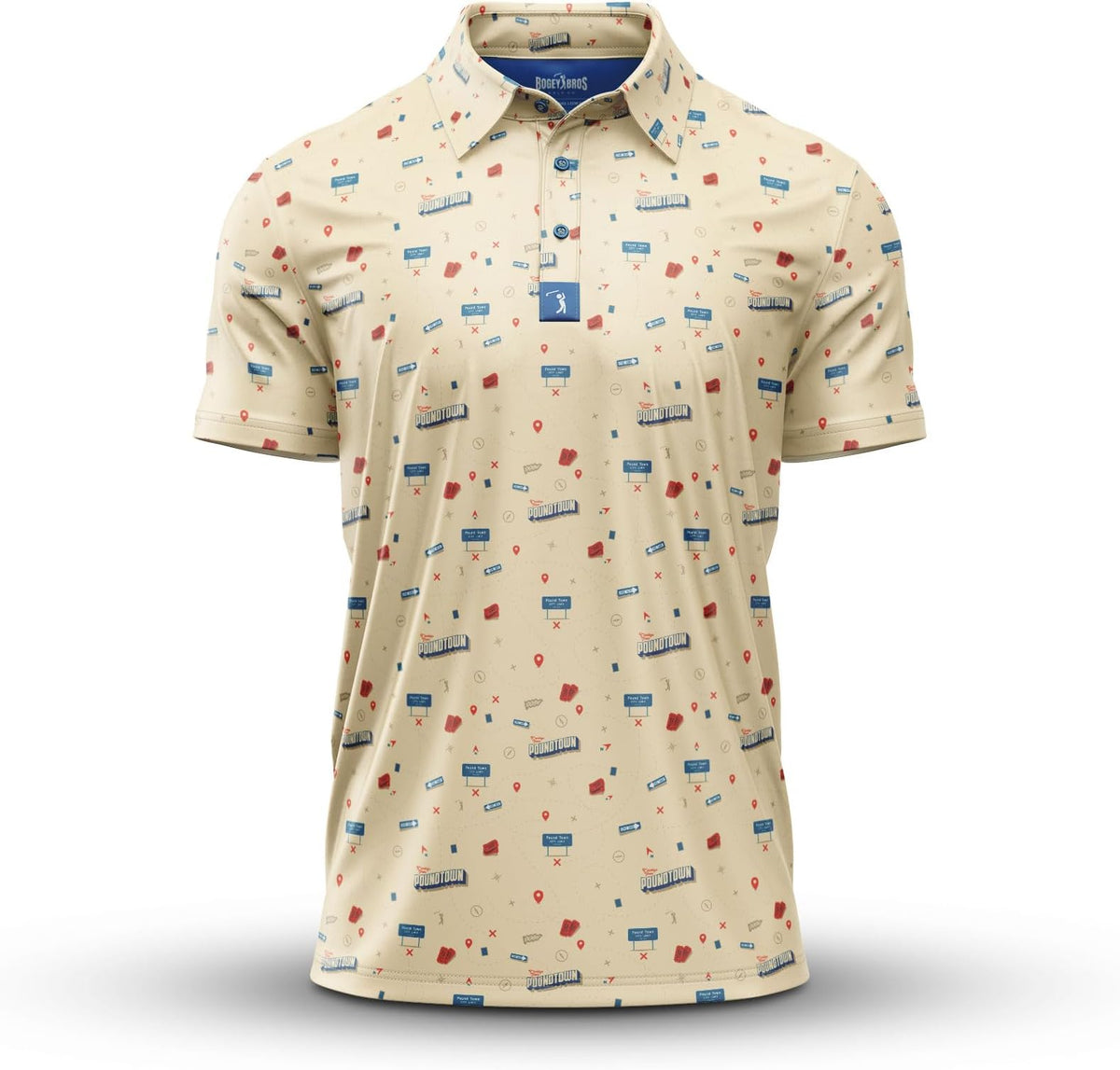 Bogey Bros Golf Polo Shirt For Men – 4 Way Stretch Short Sleeve, Upf 50, Moisture Wicking Athletic Fit - Poundtown