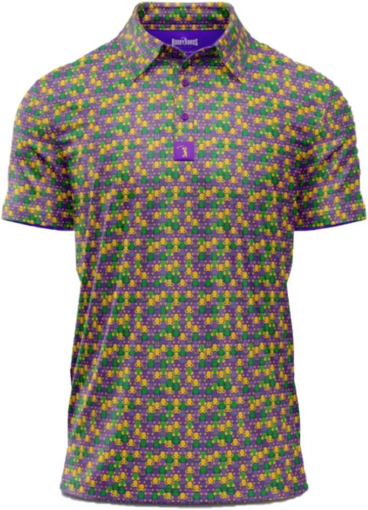 Bogey Bros Golf Polo Shirt For Men – 4 Way Stretch Short Sleeve, Upf 50, Moisture Wicking Athletic Fit - Phat Tuesday