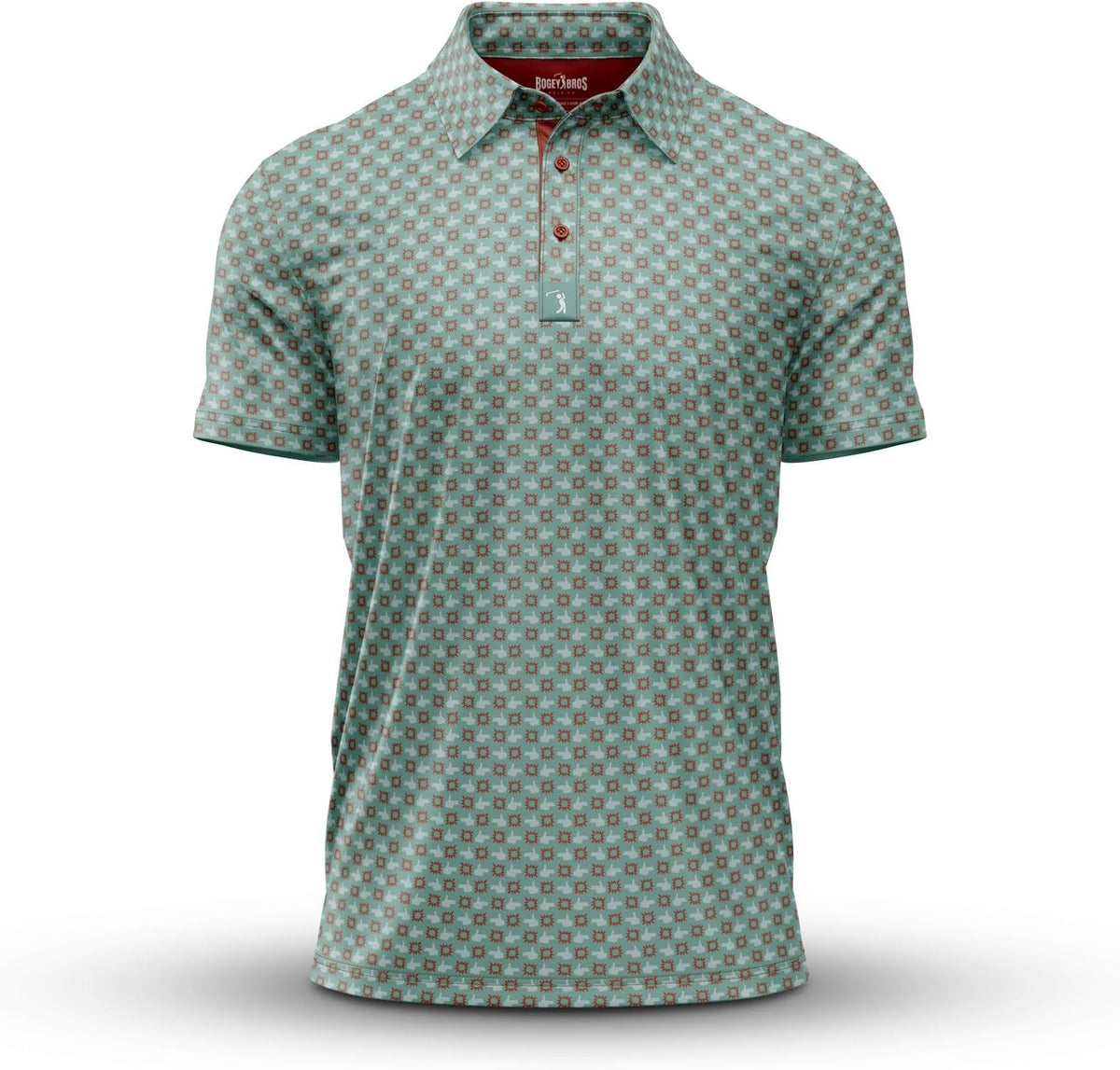 Bogey Bros Golf Polo Shirt For Men – 4 Way Stretch Short Sleeve, Upf 50, Moisture Wicking Athletic Fit - Finger. Bang.