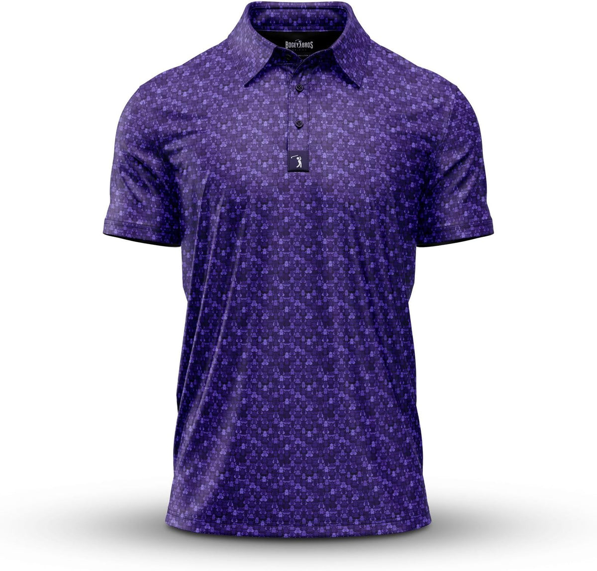 Bogey Bros Golf Polo Shirt For Men – 4 Way Stretch Short Sleeve, Upf 50, Moisture Wicking Athletic Fit - Eyes Up Here - People Eaters