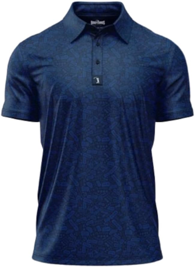 Bogey Bros Golf Polo Shirt For Men – 4 Way Stretch Short Sleeve, Upf 50, Moisture Wicking Athletic Fit - Potty Mouth