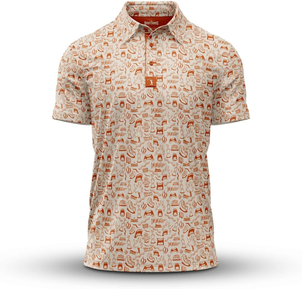Bogey Bros Golf Polo Shirt For Men – 4 Way Stretch Short Sleeve, Upf 50, Moisture Wicking Athletic Fit - Glizzy Gobbler
