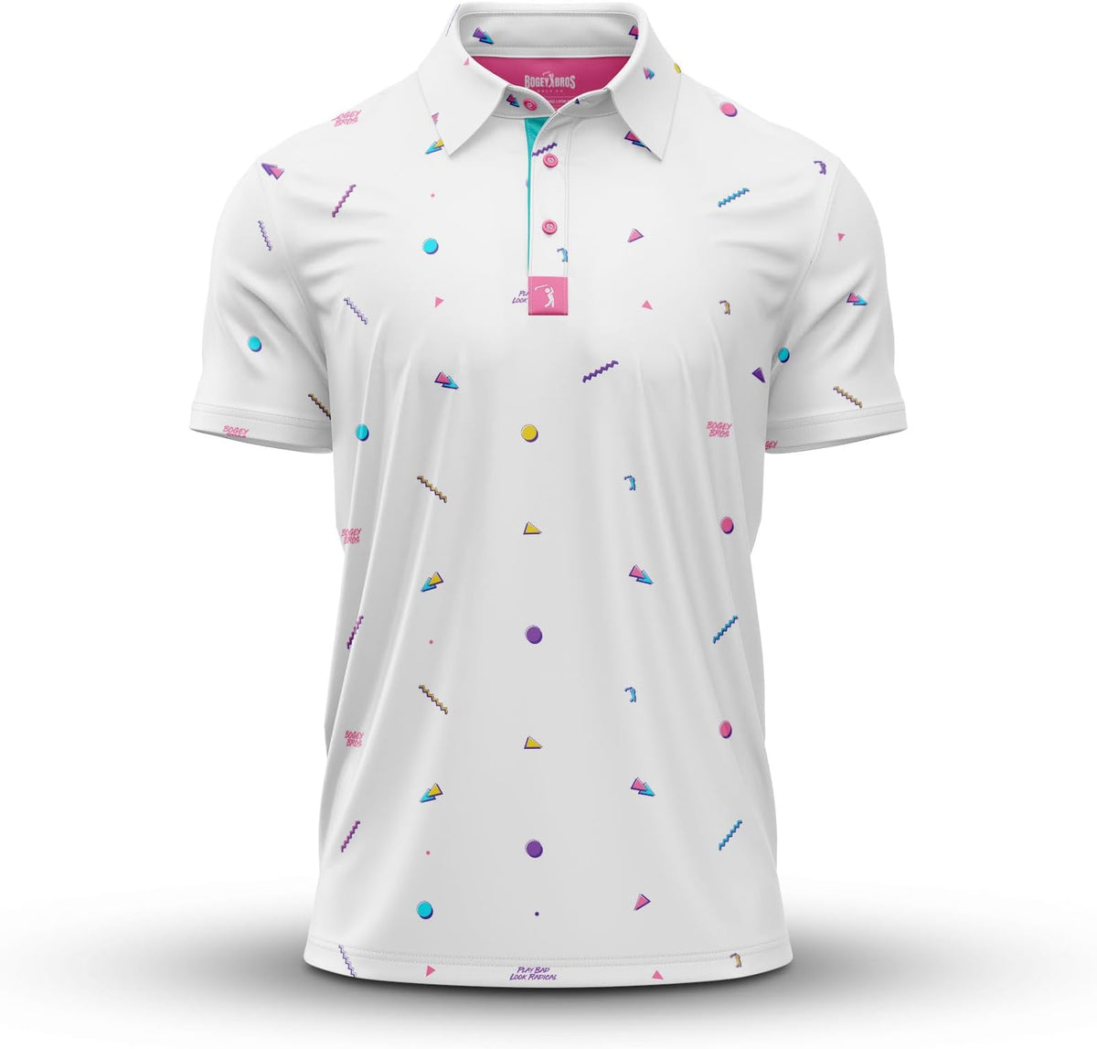 Bogey Bros Golf Polo Shirt For Men – 4 Way Stretch Short Sleeve, Upf 50, Moisture Wicking Athletic Fit - Chillax