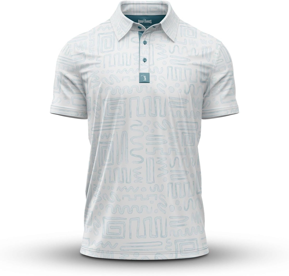 Bogey Bros Golf Polo Shirt For Men – 4 Way Stretch Short Sleeve, Upf 50, Moisture Wicking Athletic Fit - Dipsy Doodle
