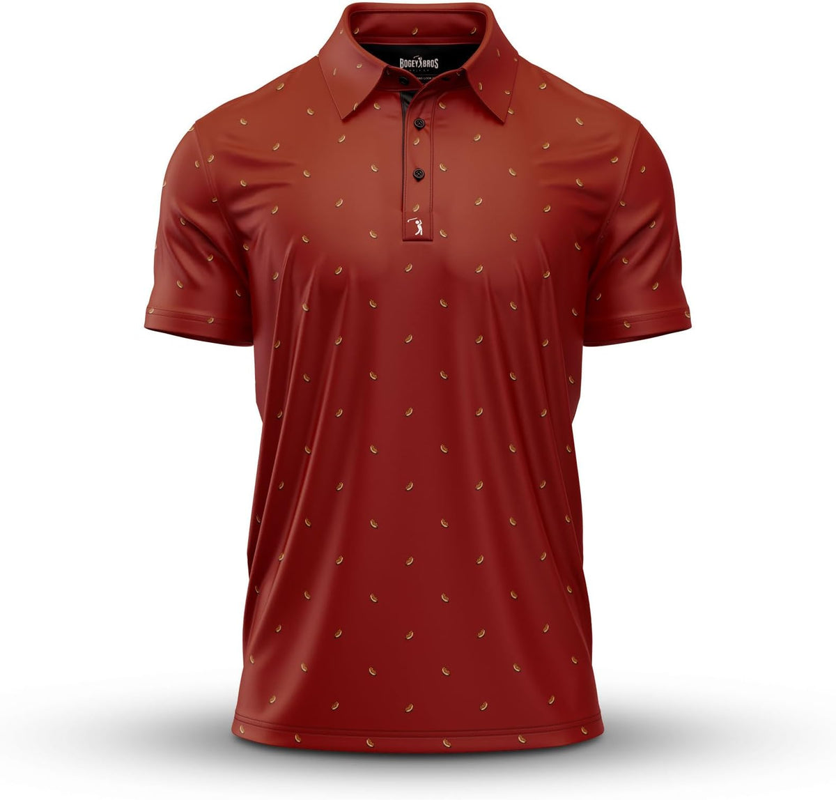Bogey Bros Golf Polo Shirt For Men – 4 Way Stretch Short Sleeve, Upf 50, Moisture Wicking Athletic Fit - Doggy Dog