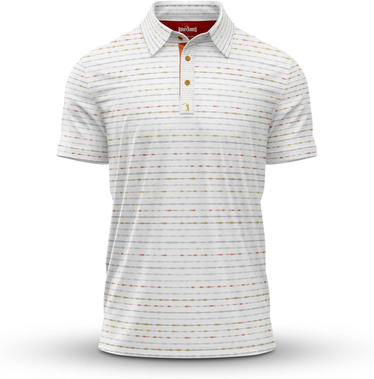 Bogey Bros Golf Polo Shirt For Men – 4 Way Stretch Short Sleeve, Upf 50, Moisture Wicking Athletic Fit - Heat Index