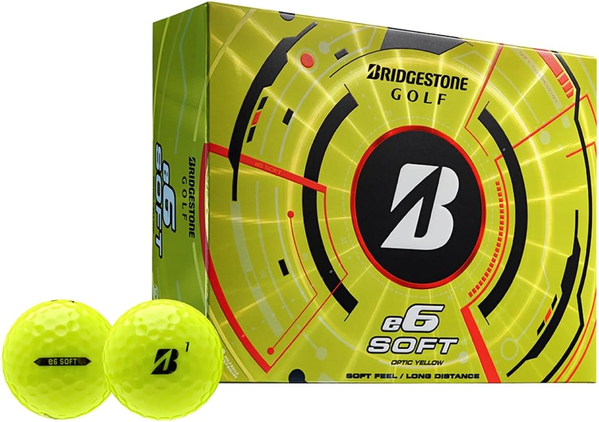 Bridgestone E6 Golf Balls - Soft Yellow