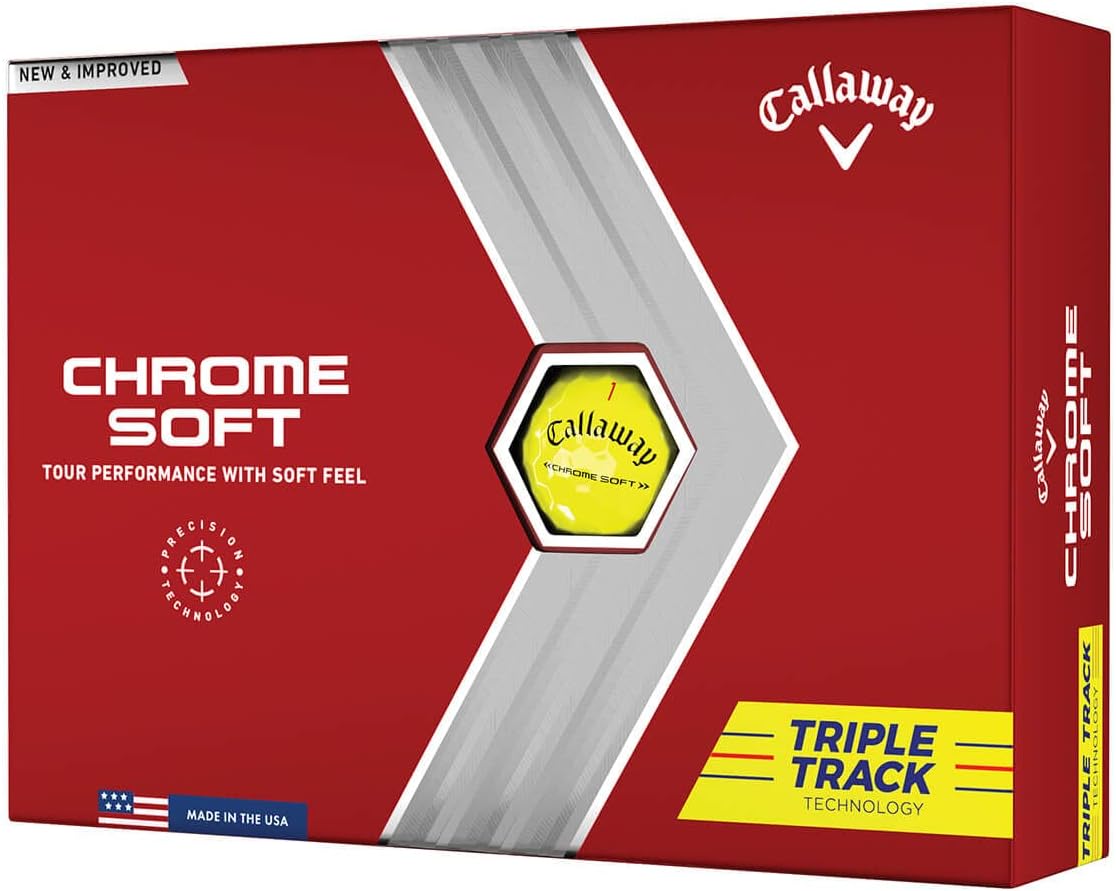 Callaway Golf 2022 Chrome Soft Golf Balls (true Track (red/blue) - Triple Track (yellow)