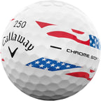 Callaway Golf Chrome Soft 2026 Golf Balls - Usa Stripe
