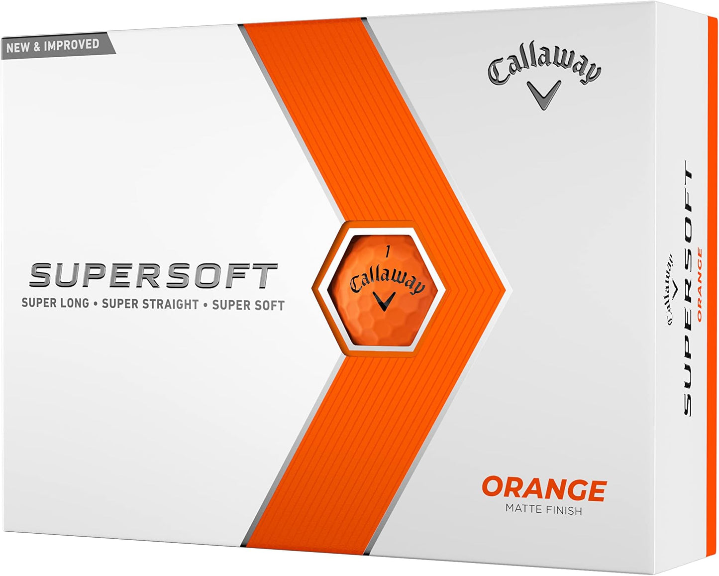 Callaway Golf Supersoft Golf Balls (2023) - Orange