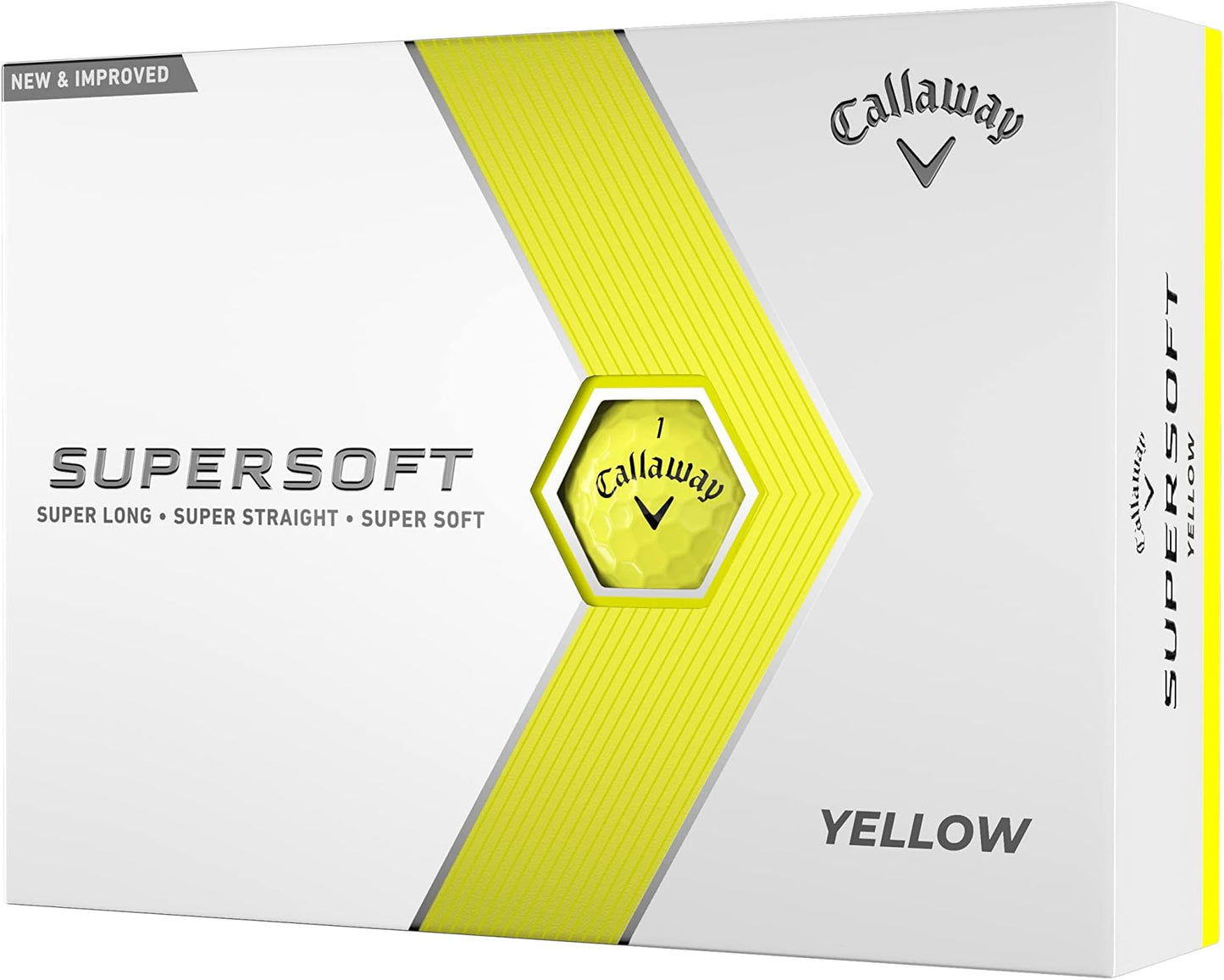 Callaway Golf Supersoft Golf Balls (2023) - Yellow